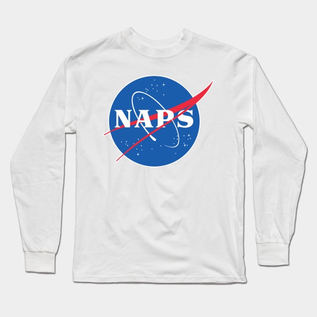 NAPS / NASA Bedtime Logo Parody Long Sleeve T-Shirt by DankFutura